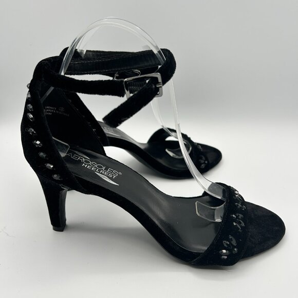 Aerosoles Velvet Strappy Heels - Picture 5 of 12